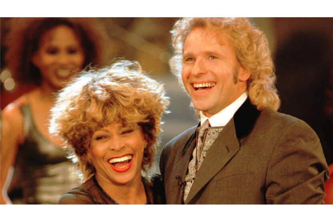 Frisch in TV-Rente - Thomas Gottschalk wird 75 Internationale Stars tummelten sich in den Shows von Thomas Gottschalk: hier Rocksängerin Tina Turner. (Archivbild)