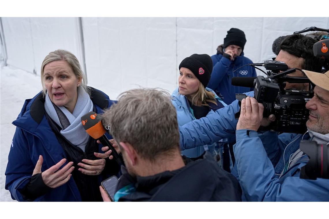 IOC-Präsidentin Kirsty Coventry hält die Regeln für Meinungsäußerungen für richtig.