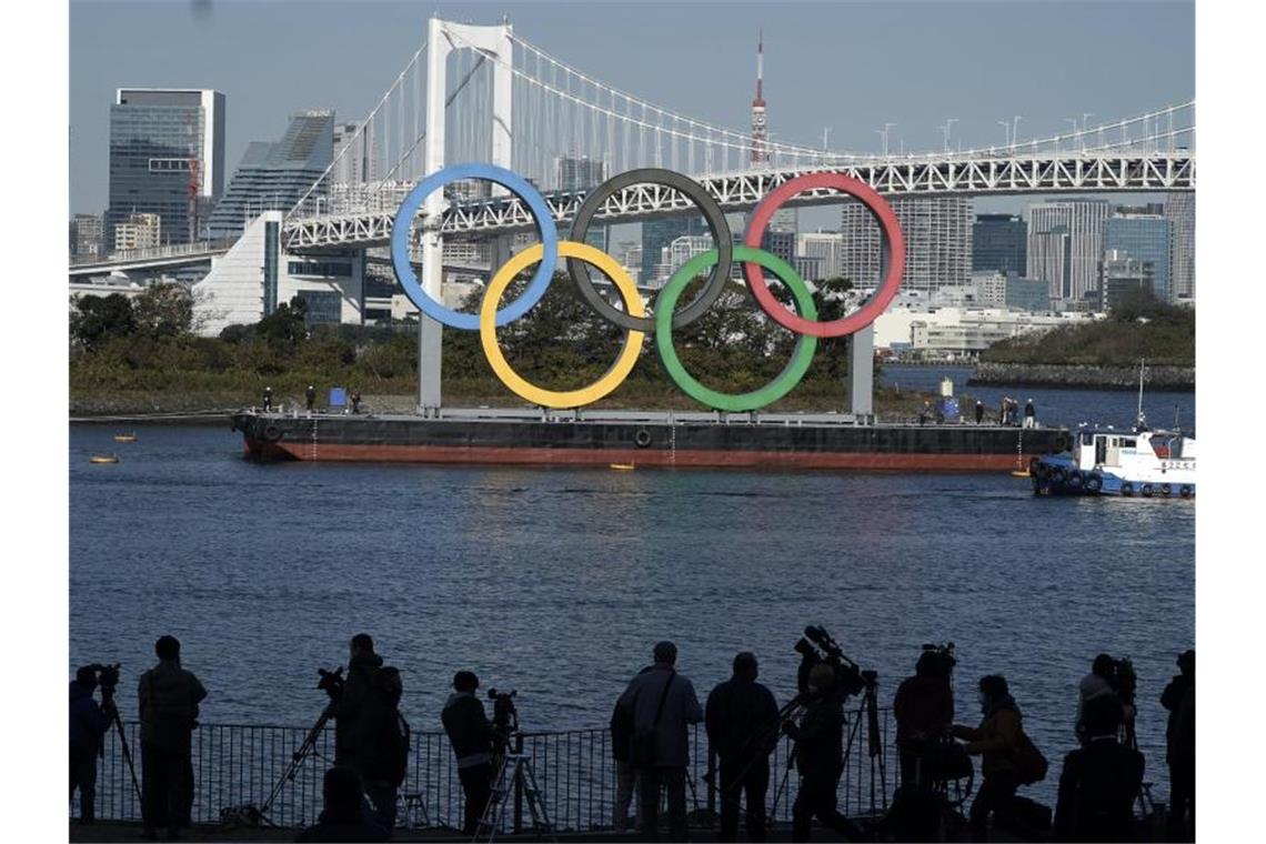 IOC und japanische Organisatoren beschließen die Verschiebung der Olympischen Spiele in Tokio um ein Jahr. Foto: Eugene Hoshiko/AP/dpa