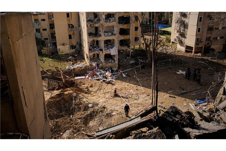 Iranische Raketenangriffe verursachten am Wochenende schwere Zerstörungen in Israel.