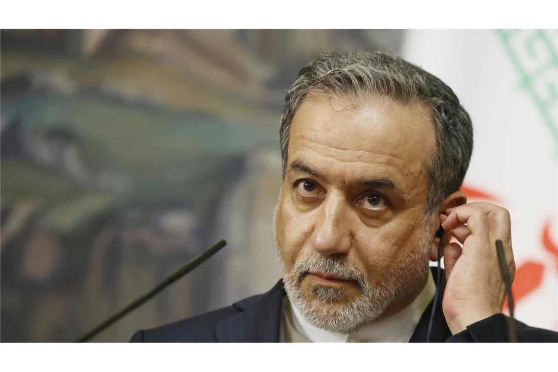 Irans Außenminister Abbas Araghtschi (Archivbild).