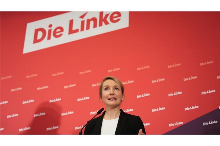 Irene Schwerdtner in Berlin. Die Vorsitzende der Linken sieht Berlin als möglichen „roten Leuchtturm“.