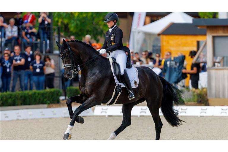 Isabell Werth hat in Crozet ihre dritte Medaille gewonnen.