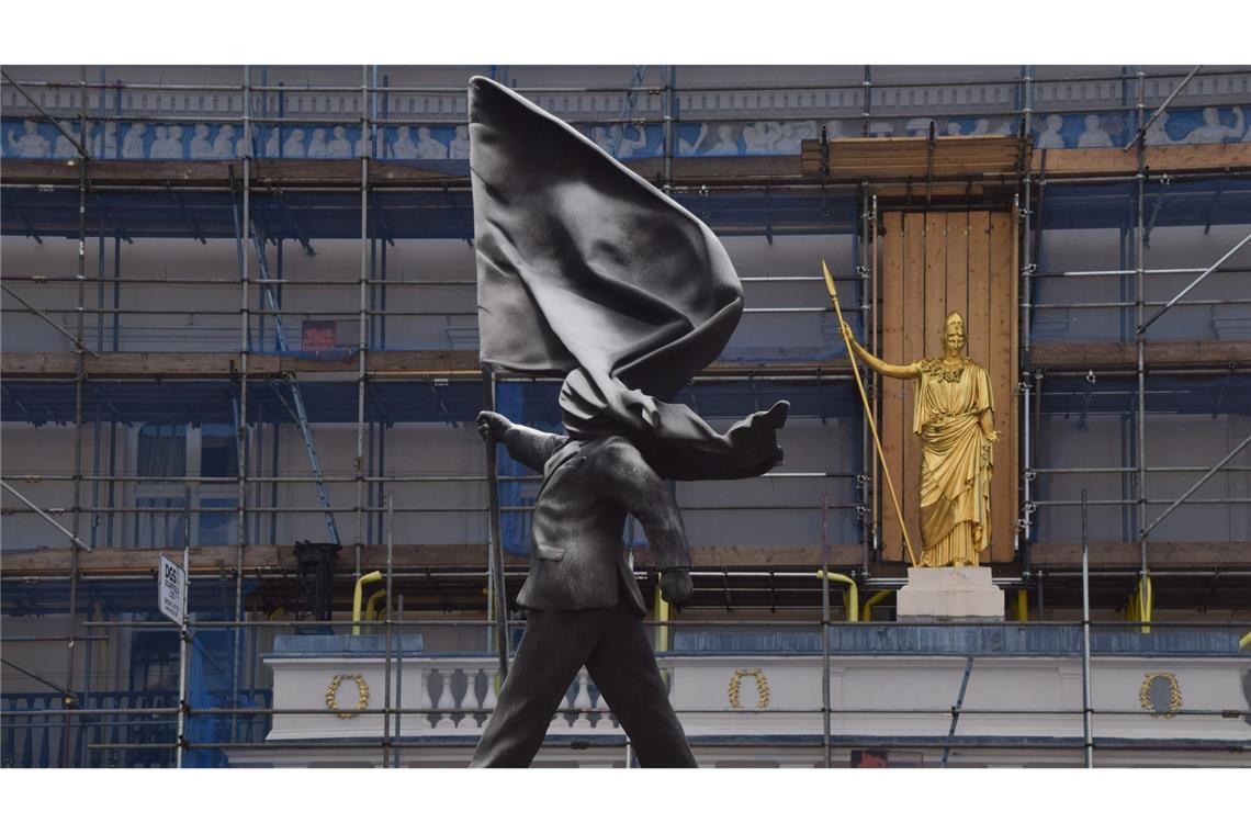 isher gibt es keine offizielle Bestätigung dafür, dass der britische Künstler Banksy hinter diesem Kunstwerk steckt.