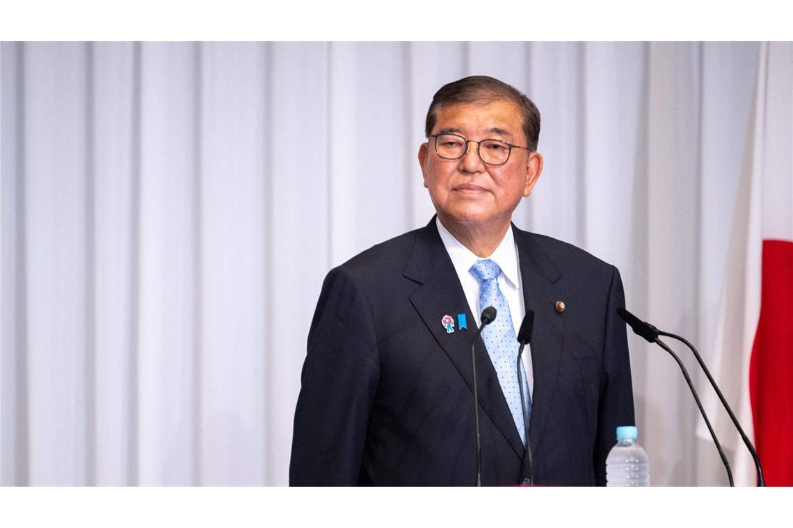 Japans Regierungschef Ishiba will nach Wahldebakel zurücktreten Ishibas konservative Regierungspartei LDP und ihr Koalitionspartner Komeito hatten nur 47 von 125 zur Wahl stehenden Sitzen im Oberhaus errungen. (Archivbild)