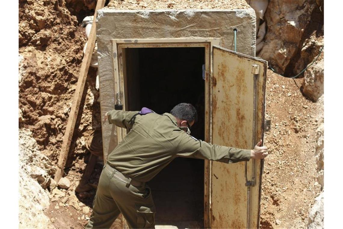 Tödliche Gefahr: Hisbollah-Tunnel reicht weit nach Israel Israel hat seit vergangenem Jahr insgesamt sechs Angriffstunnel im Grenzgebiet zum Libanon gefunden. Foto: Ilia Yefimovich