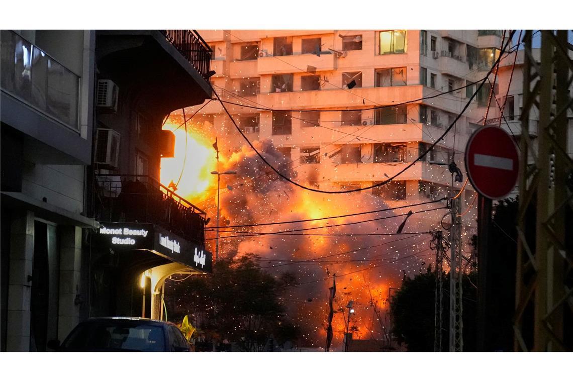 Israelischer Angriff in Beirut: Explosion erschüttert Stadtzentrum