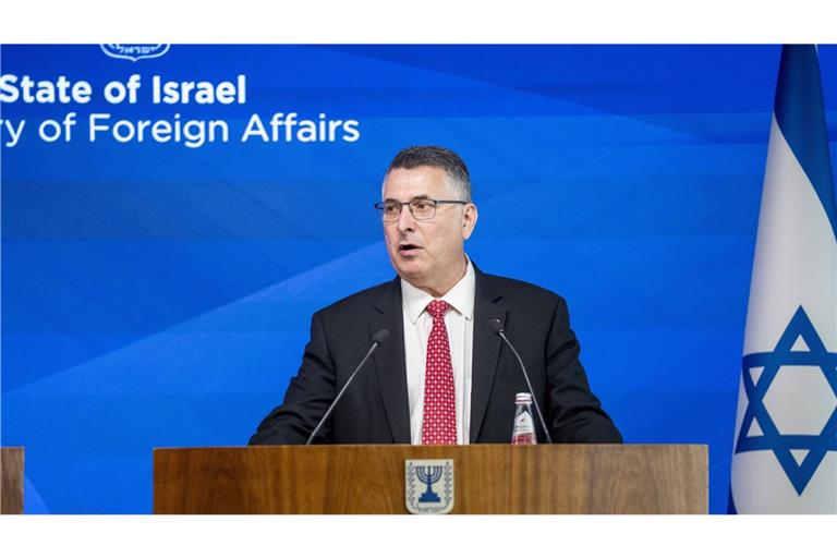 Israels Außenminister Gideon Saar hat die Kritik an neuen israelischen Siedlungen im besetzten Westjordanland scharf zurückgewiesen (Archivfoto).
