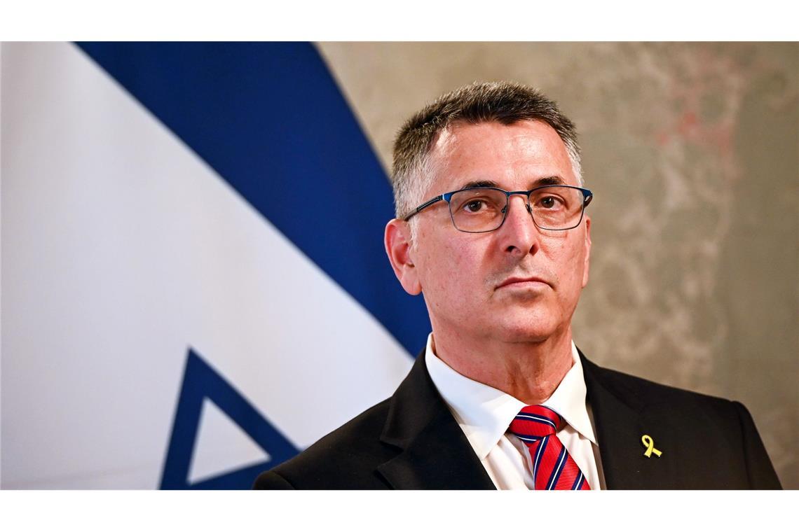 Israel fordert Druck auf Hamas - Warnungen vor Gaza-Einnahme Israels Außenminister Saar fordert internationalen Druck auf die Hamas. (Archivbild)