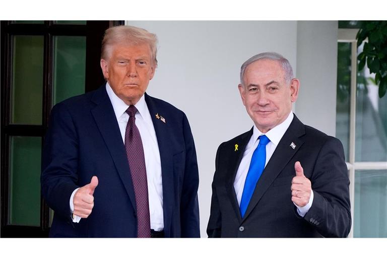 Israels Ministerpräsident Benjamin Netanjahu traf US-Präsident Donald Trump am Montag im Weißen Haus.