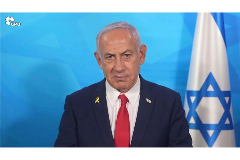 Israels Ministerpräsident Netanjahu bleibt bei seiner harten Linie gegenüber der Hamas. (Archivbild)