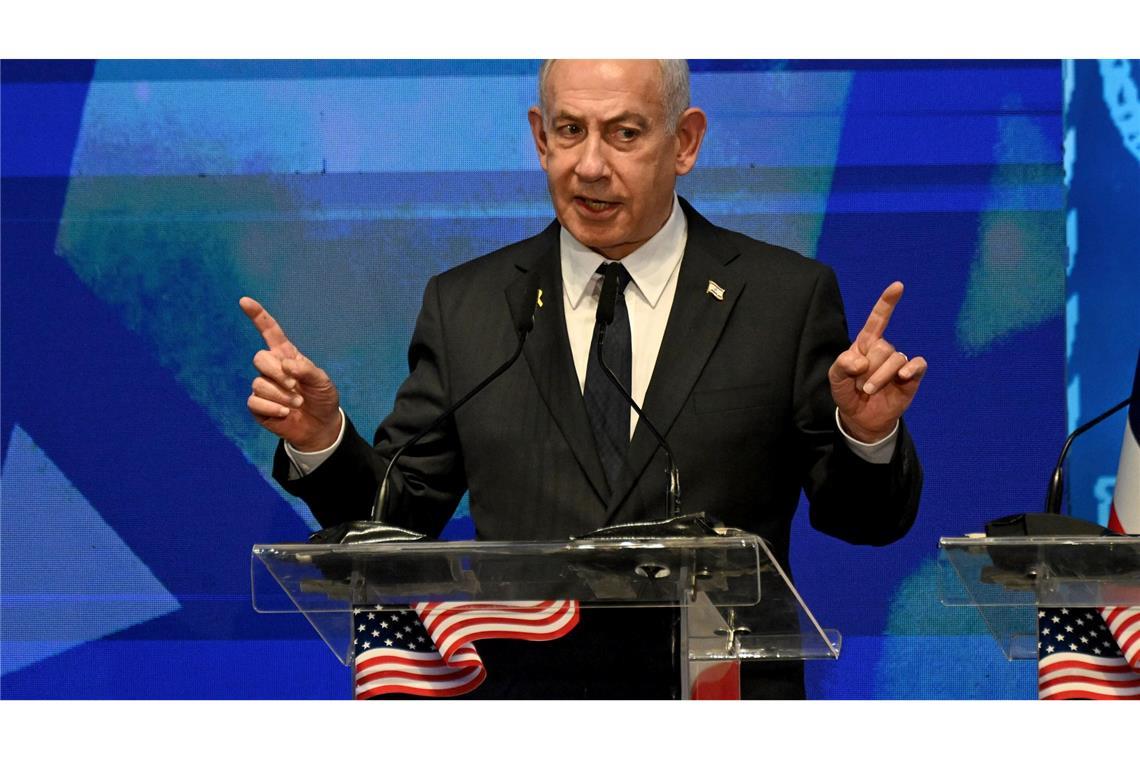Israels Premier Netanjahu droht einmal mehr der Hamas. (Archivbild)