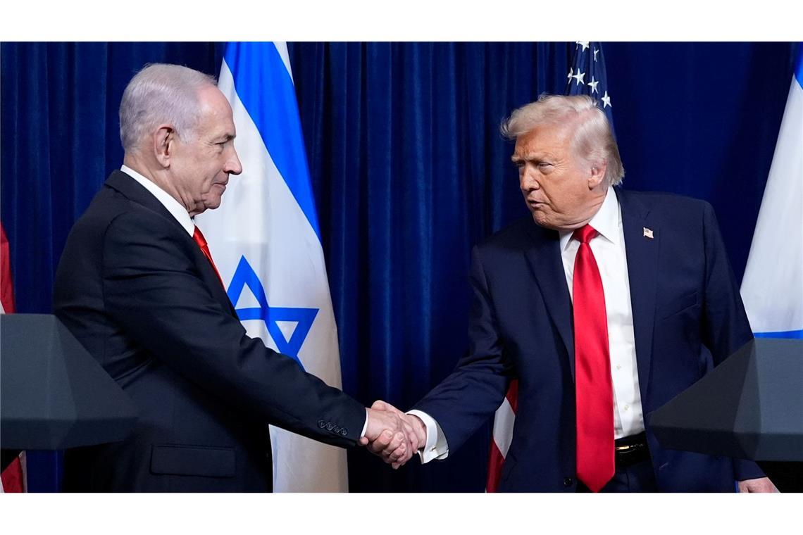 Israels Premier Netanjahu kündigt die Auszeichnung von US-Präsident Trump mit dem Israel-Preis an.