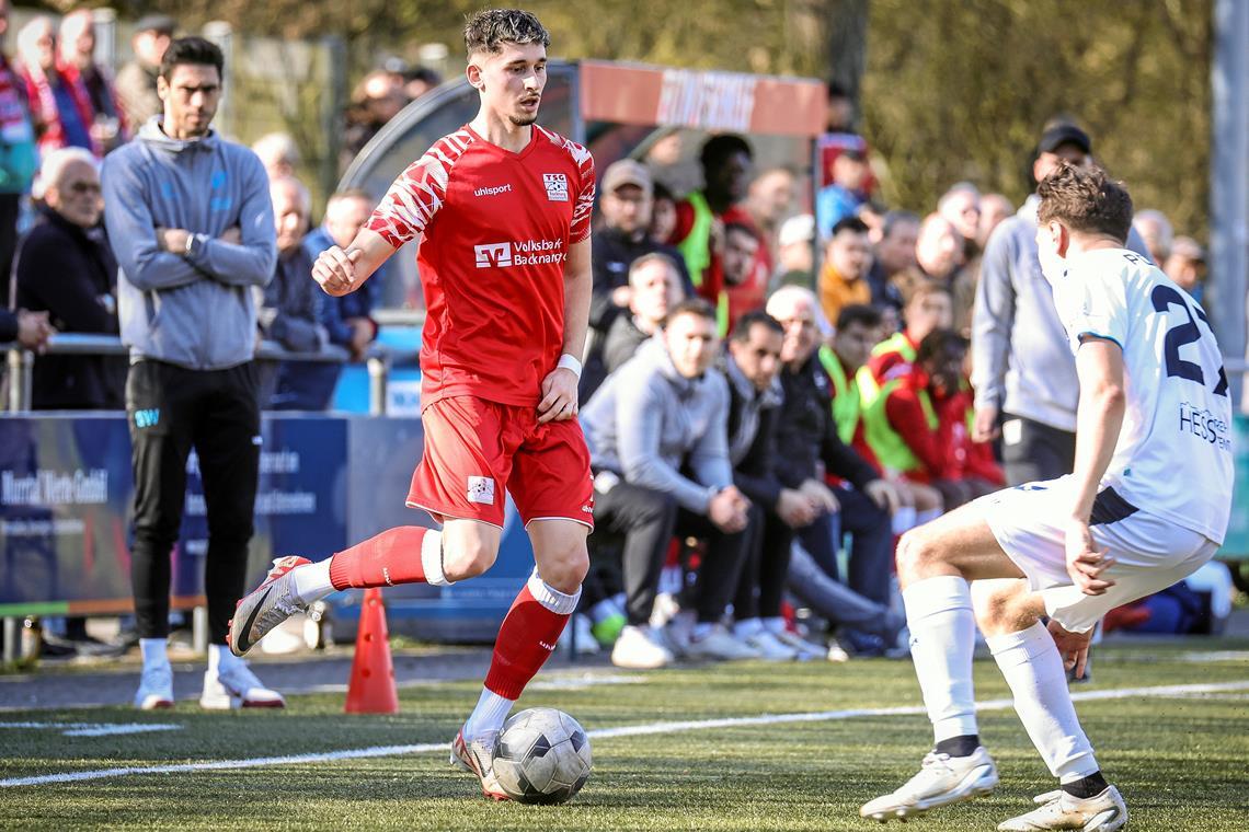 TSG Backnang: Vincent Sadler bleibt zwei weitere Jahre Ist auch über diesen Sommer hinaus bei der TSG am Ball: Vincent Sadler. Foto: Alexander Becher