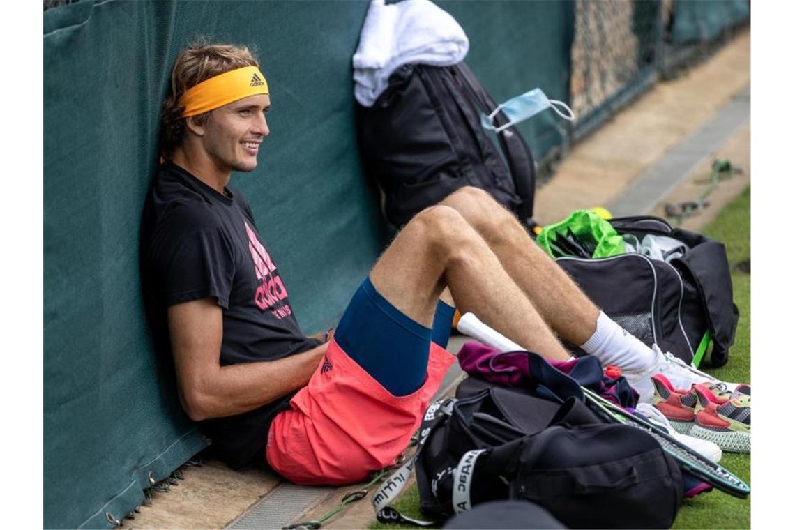 Ist bereit für Wimbledon: Alexander Zverev. Foto: Aeltc/David Gray/PA Wire/dpa