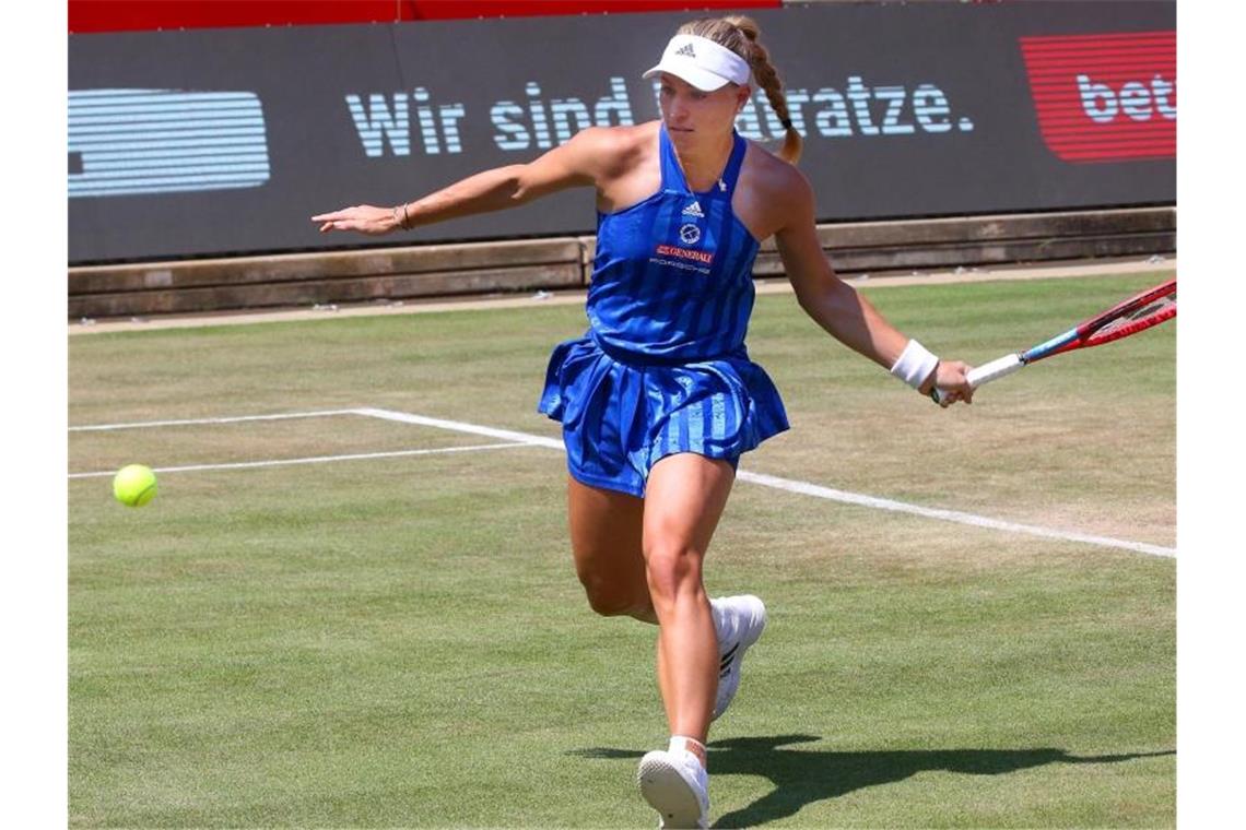 Kerber „ohne Erwartungen“ nach Wimbledon - Aus in Berlin Ist in Berlin ausgeschieden: Angelique Kerber. Foto: Wolfgang Kumm/dpa