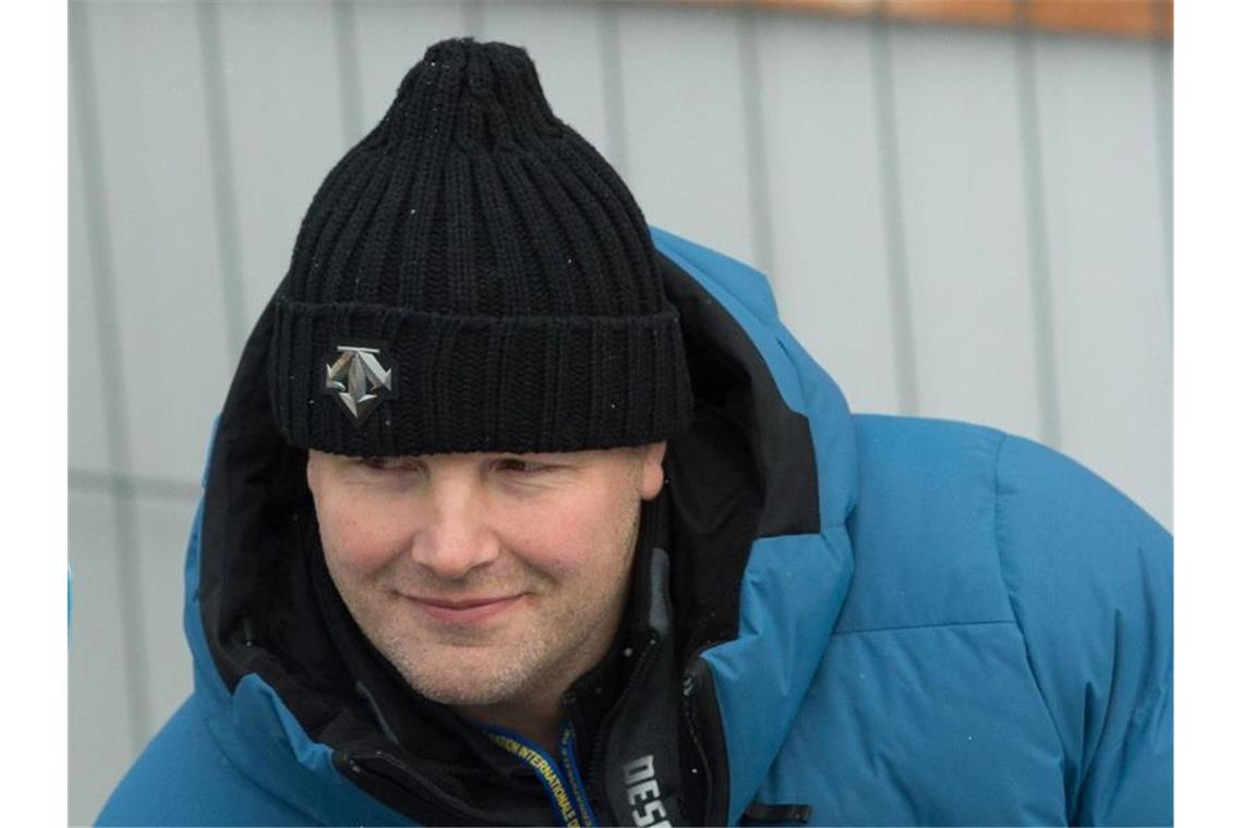 Ist mit Chinas Bob-Team nur zum Training bei der WM in Altenberg: Trainer André Lange. Foto: Sebastian Kahnert/dpa