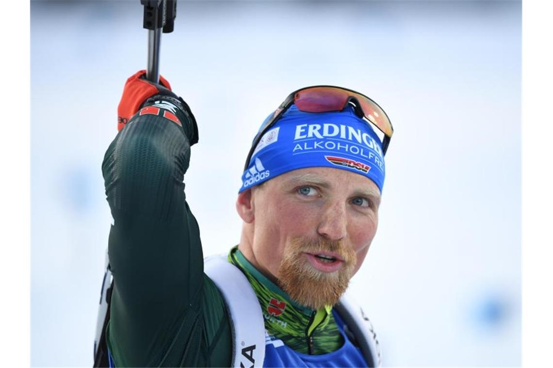 Ist mit Deutschlands Biathleten in Hochfilzen gefordert: Erik Lesser. Foto: Sven Hoppe/dpa