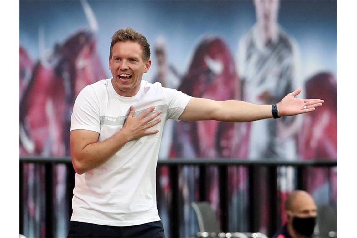 Nach Schreuder-Aus: Hoffenheim erwartet Nagelsmann Ist mit Leipzig bei seine Ex-Club Hoffenheim gefordert: RB-Coach Julian Nagelsmann. Foto: Alexander Hassenstein/Getty Images Europe/Pool/dpa
