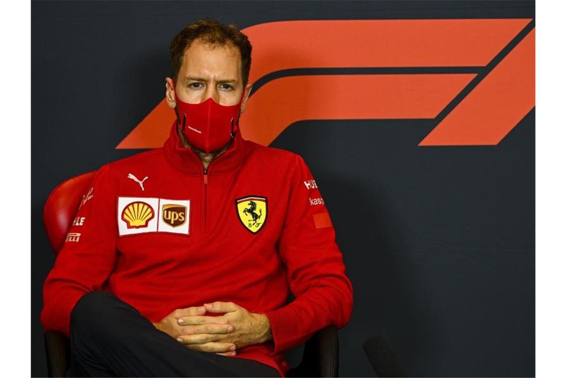 Ist mit seiner Bilanz bei Ferrari nicht zufrieden: Sebastian Vettel. Foto: Mark Sutton/Pool Motorsport Images/dpa
