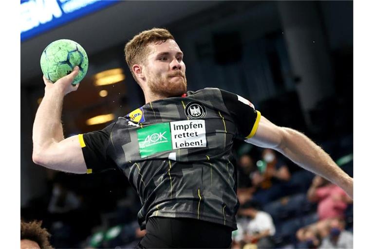Ist neuer Kapitän der deutschen Handballer: Johannes Golla. Foto: Daniel Karmann/dpa
