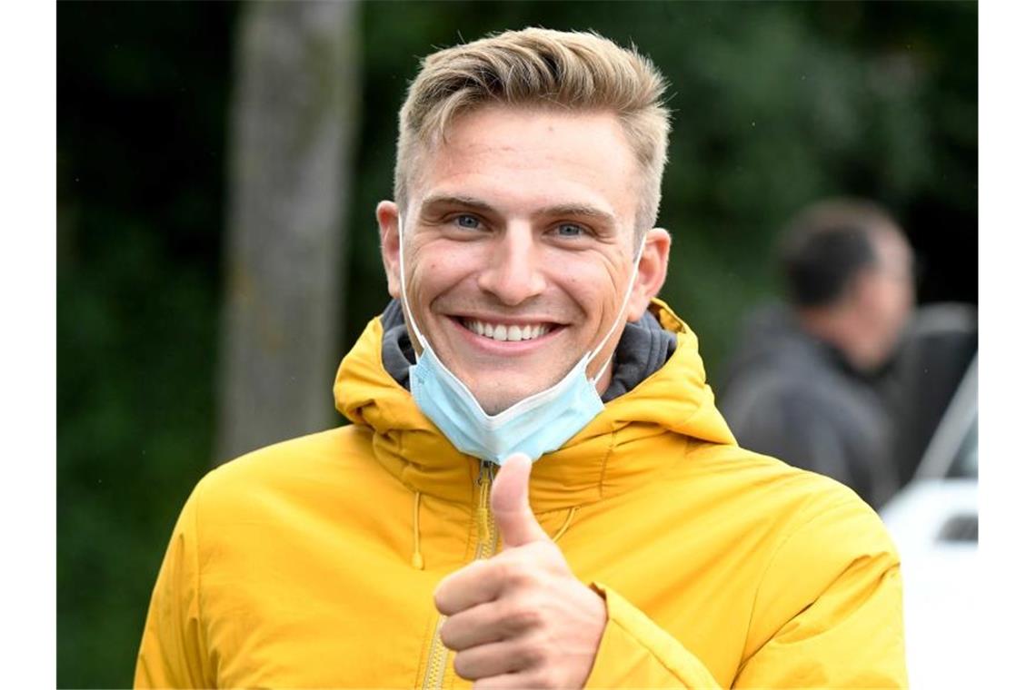 Große Bühne statt Siege: Die neue Rolle von Marcel Kittel Ist sehr zufrieden als Ex-Radprofi: Marcel Kittel. Foto: Bernd Thissen/dpa