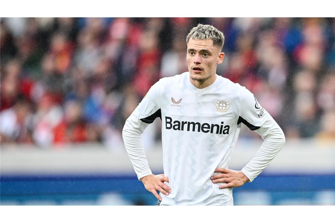 „Bild“: Bayern einigt sich mit Leverkusens Wirtz auf Wechsel Ist sich nach „Bild“-Informationen mit dem FC Bayern einig: Florian Wirtz. (Archivbild)