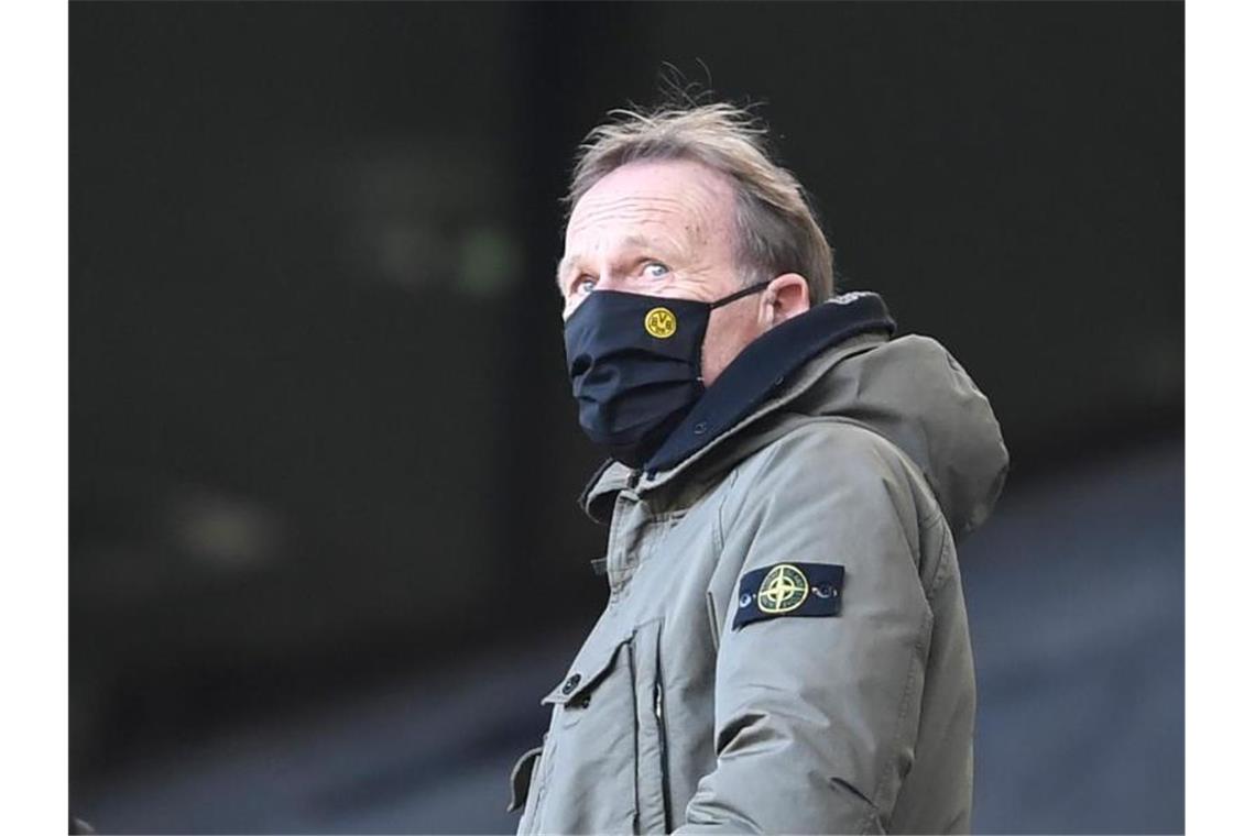 Ist überzeugt davon, dass der BVB noch lange zweite Kraft in der Bundesliga sein wird: Hans-Joachim Watzke. Foto: Marius Becker/dpa