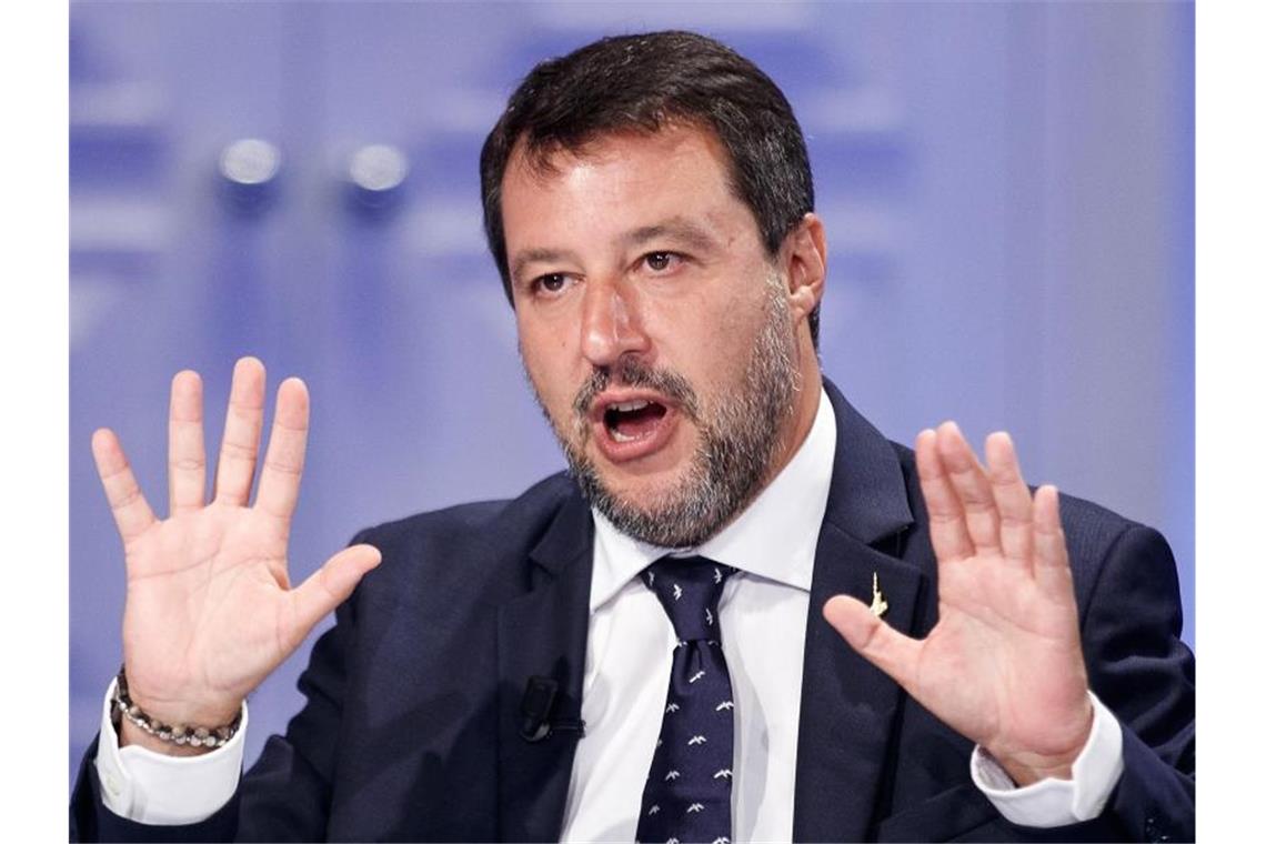 Fall „Open Arms“: Prozess gegen Italiens Ex-Innenminister Italiens Ex-Innenminister Matteo Salvini muss sich vor Gericht verantworten. Foto: Roberto Monaldo/LaPresse via ZUMA Press/dpa