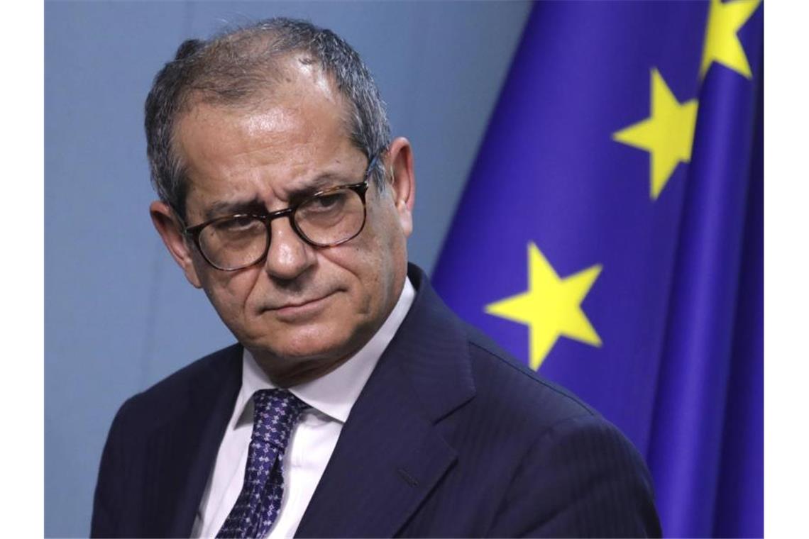 Brüssel nimmt Wirtschaftsentwicklungen in den Blick Italiens Finanzminister Giovanni Tria in Brüssel. Foto: Olivier Matthys/AP