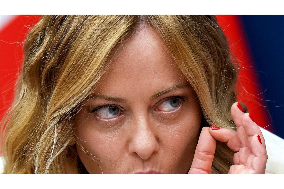 Meloni drängt auf Führungsrolle in Europa Italiens Ministerpräsidentin Giorgia Meloni drängt auf eine Führungsrolle in Europa.