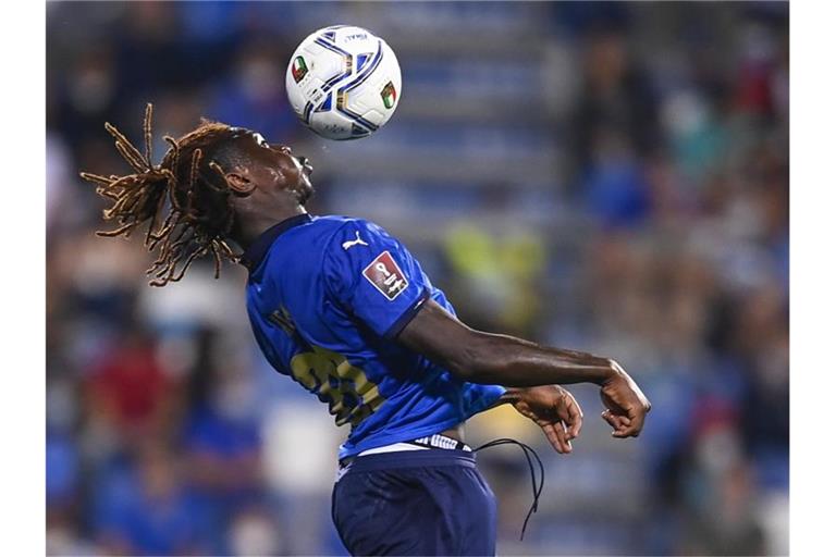 Italiens Moise Kean in Aktion. Foto: Fabio Ferrari/LaPresse via ZUMA Press/dpa