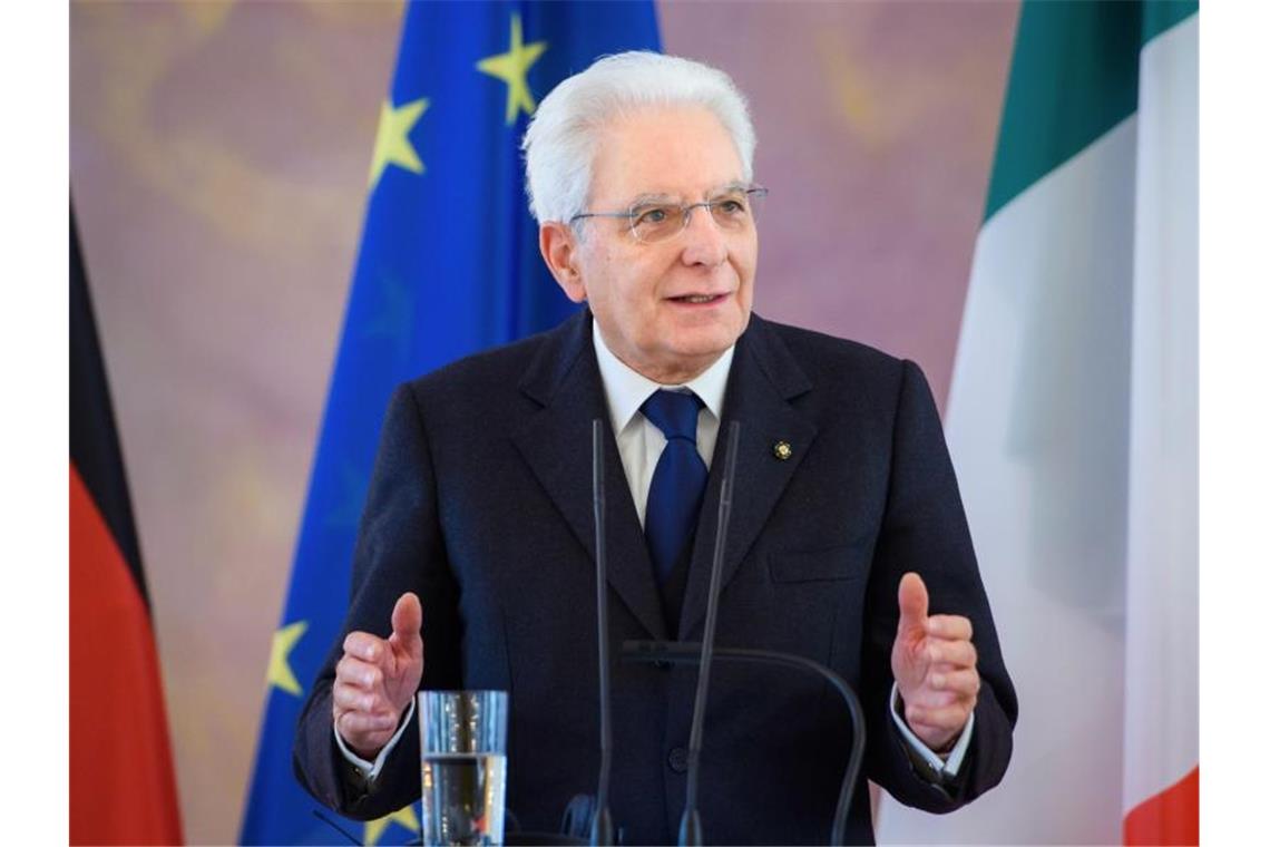 Italiens Präsident Sergio Mattarella führt noch bis zum Abend Gespräche mit den großen Parteien. Foto: Gregor Fischer