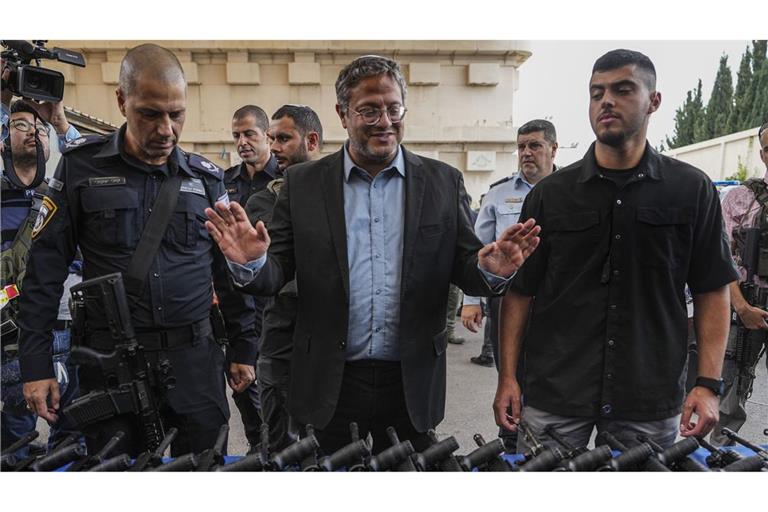 Itamar Ben-Gvir (M), Minister für nationale Sicherheit von Israel. (Archivbild)