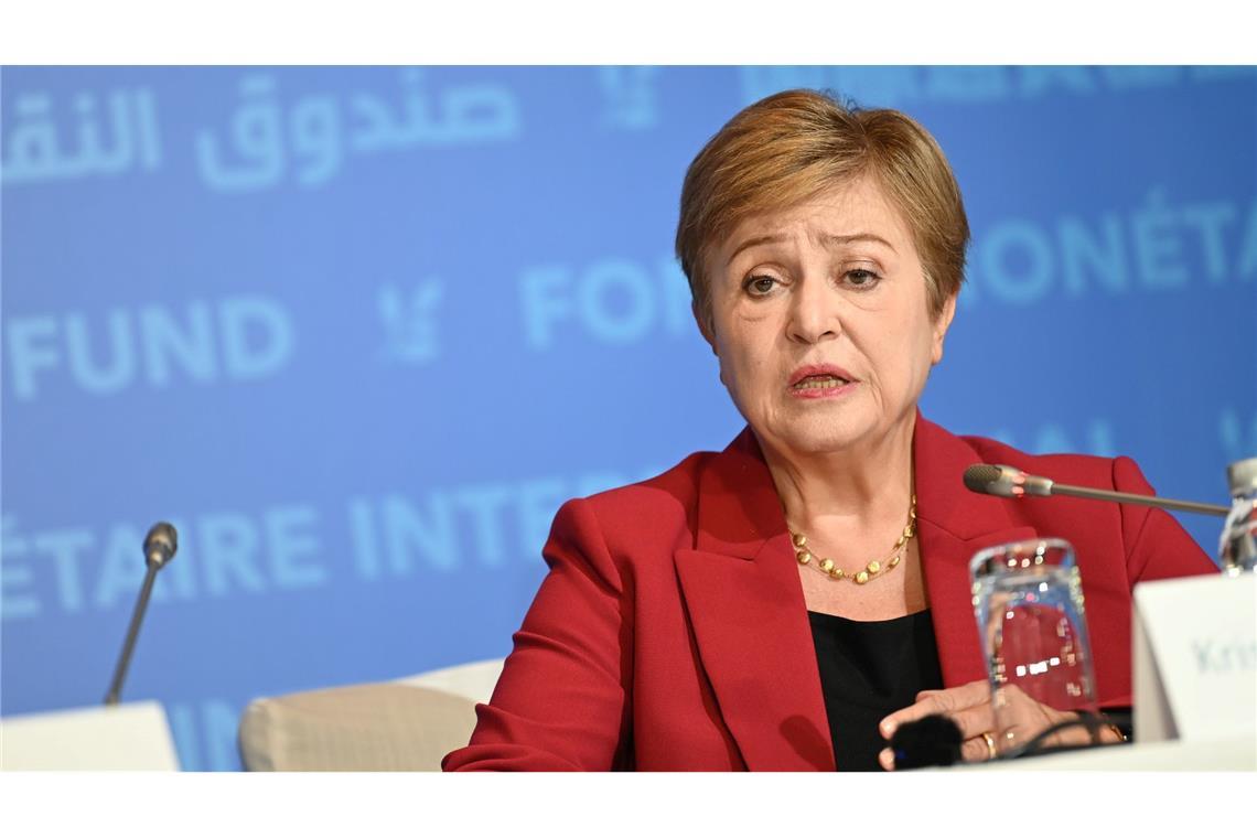 IWF-Chefin Georgiewa forderte die Menschen in China zu mehr Konsum auf.