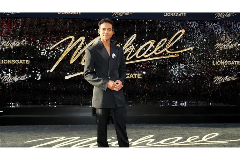 Jaafar Jackson (hier bei einer Filmpremiere in Los Angeles) spielt in "Michael" seinen 2009 gestorbenen Onkel Michael Jackson. (Archivbild)