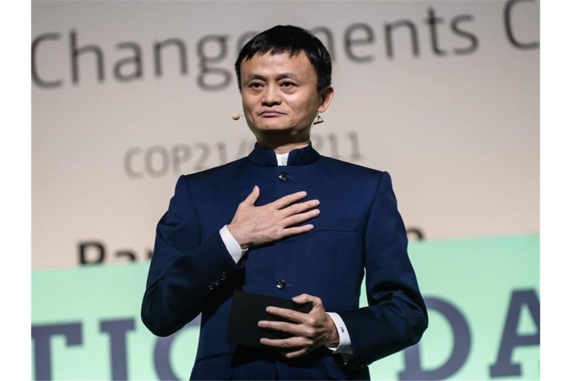 Jack Ma, Gründer und CEO der Alibaba Group und Chinas bekanntester Milliardär. Foto: Christophe Petit Tesson/EPA/dpa