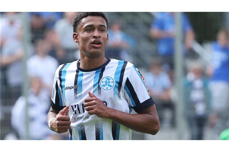 Jacob Danquah wird gegen Balingen voraussichtlich wieder in der Kickers-Startelf stehen.