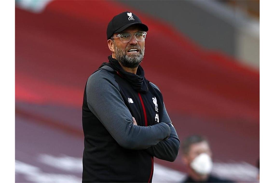 Jagt mit Liverpool weiter den Punkterekord: Reds-Coach Jürgen Klopp. Foto: Clive Brunskill/Nmc Pool/PA Wire/dpa