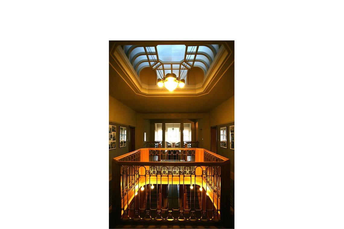 Jahre dauerte die aufwändige und möglichst originalgetreue Restaurierung: Blick auf die Galerie in „Haus Schulenburg“.
