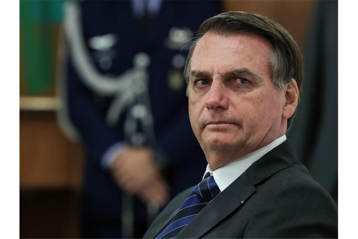Bolsonaro will angeblich hart gegen Brandstifter vorgehen Jair Bolsonaro, Präsident von Brasilien, macht Umweltschützer für die Brände verantwortlich. Foto: Marcos Correa/Presidencia Planalto