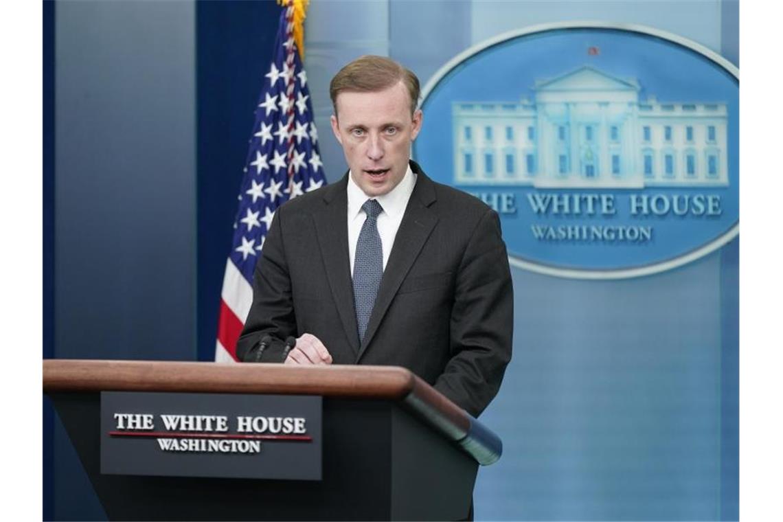 USA: Putin hat bisher kein grundlegendes Kriegsziel erreicht Jake Sullivan spricht während eines Pressebriefings im Weißen Haus. Foto: Patrick Semansky/AP/dpa