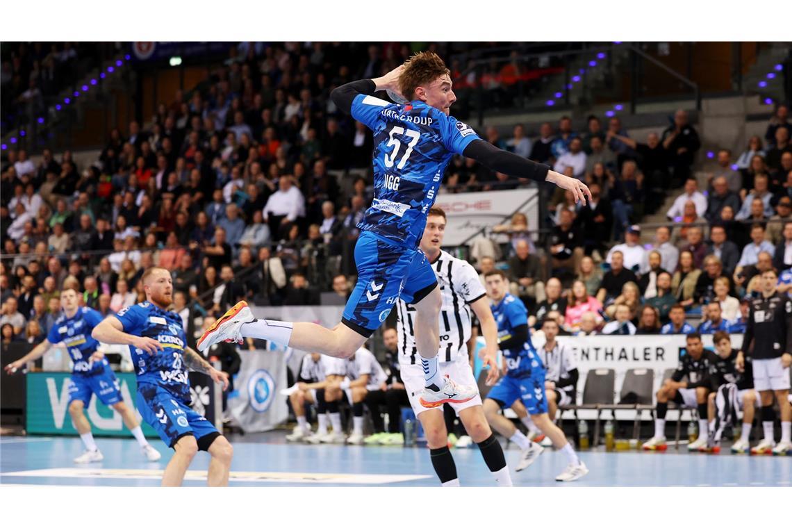 Jakob Nigg warf vor der Pause fünf Treffer.