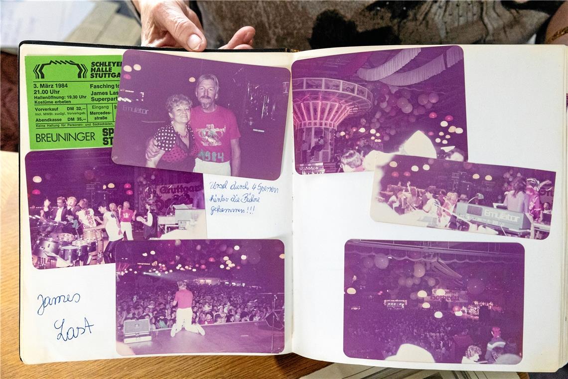 James Last traf Ursel Kress 1984 in der Schleyerhalle in Stuttgart. Um zu ihm zu...