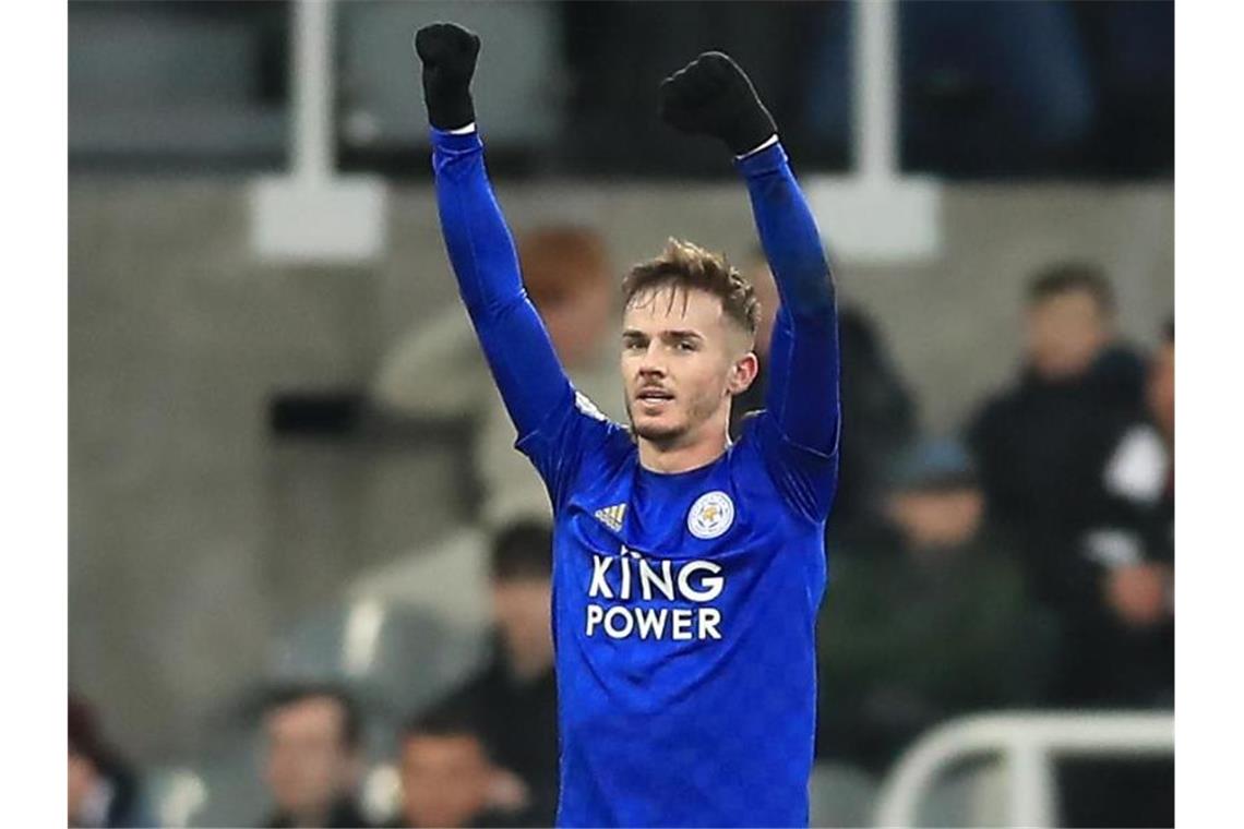 Guardiola gewinnt Duell der Ex-Bayern-Trainer James Maddison traf für Leicester City zum 2:0. Foto: Owen Humphreys/PA Wire/dpa