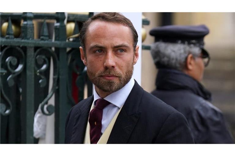James Middleton vor der Krönungszeremonie von König Charles III. und Königsgemahlin Camilla an der Westminster Abbey. 