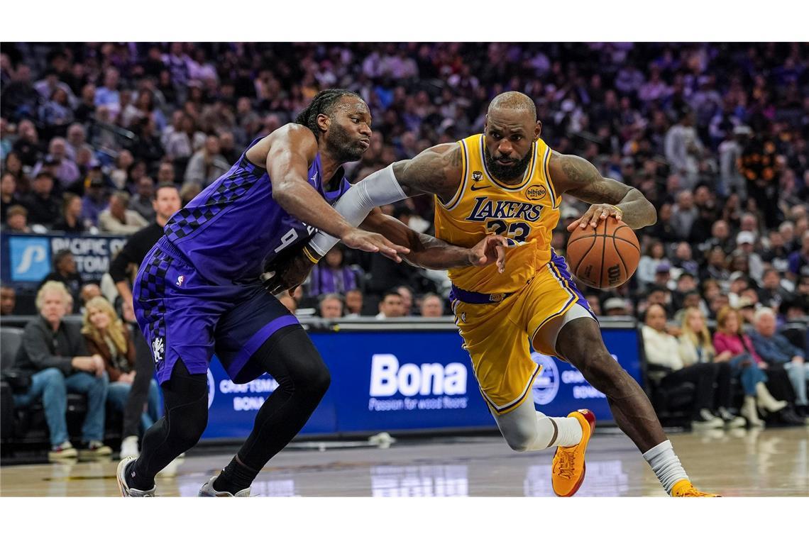 James und die Lakers taten sich schwer bei den Sacramento Kings.