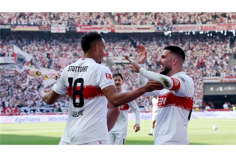 Jamie Leweling und Deniz Undav treten mit dem VfB zum zweiten Mal innerhalb von drei Jahren in der Champions League an.