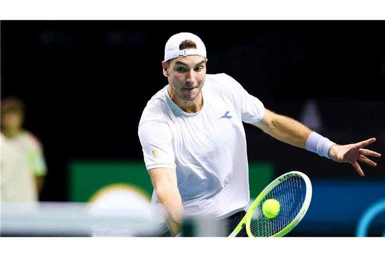Jan-Lennard Struff bewies in seinem Match gegen Yoshihito Nishioka Nervenstärke. (Archivbild)