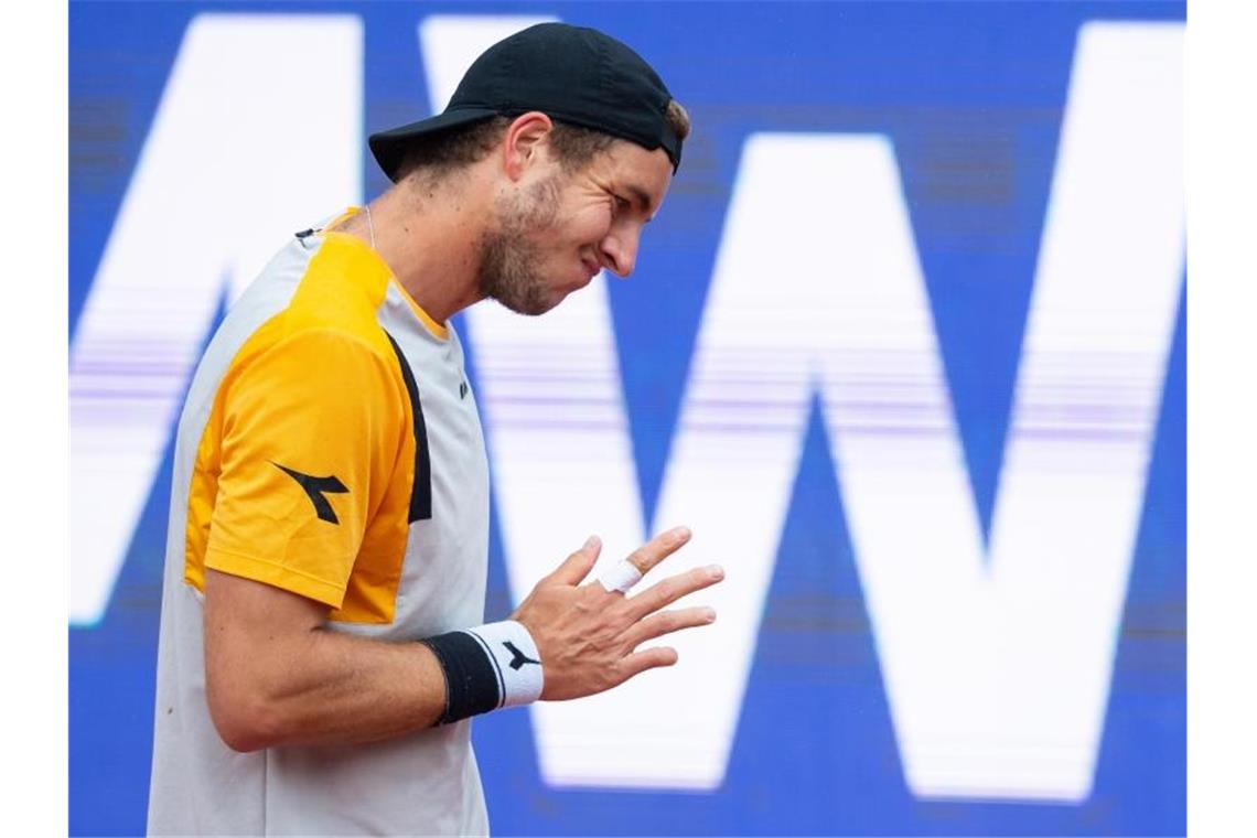 Finalniederlage in München: Struff verpasst ersten Titel Jan-Lennard Struff hat seinen ersten Turniersieg auf der ATP-Tour verpasst. Foto: Sven Hoppe/dpa